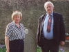 Denise Tobin Shine and Jarlath Tobin at Irish Family Grave, Roscrea, Ireland 2000