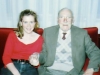 Fiona Shine and her grandfather Phonse Tobin, 1989