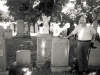 Fr. Barry Tobin at Julia Clavin's Grave, U.S.A.