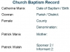 Catherine Mannix Baptism Certificate